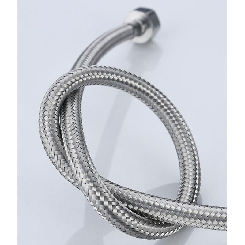 Dophee Lot De 2 Raccords De Tuyau Flexibles Tressés En Acier