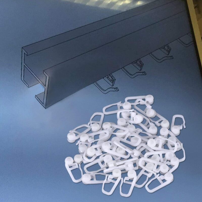 DECORNIJIA 50 Pièces Clips Rotatifs Multifonctions Plastique