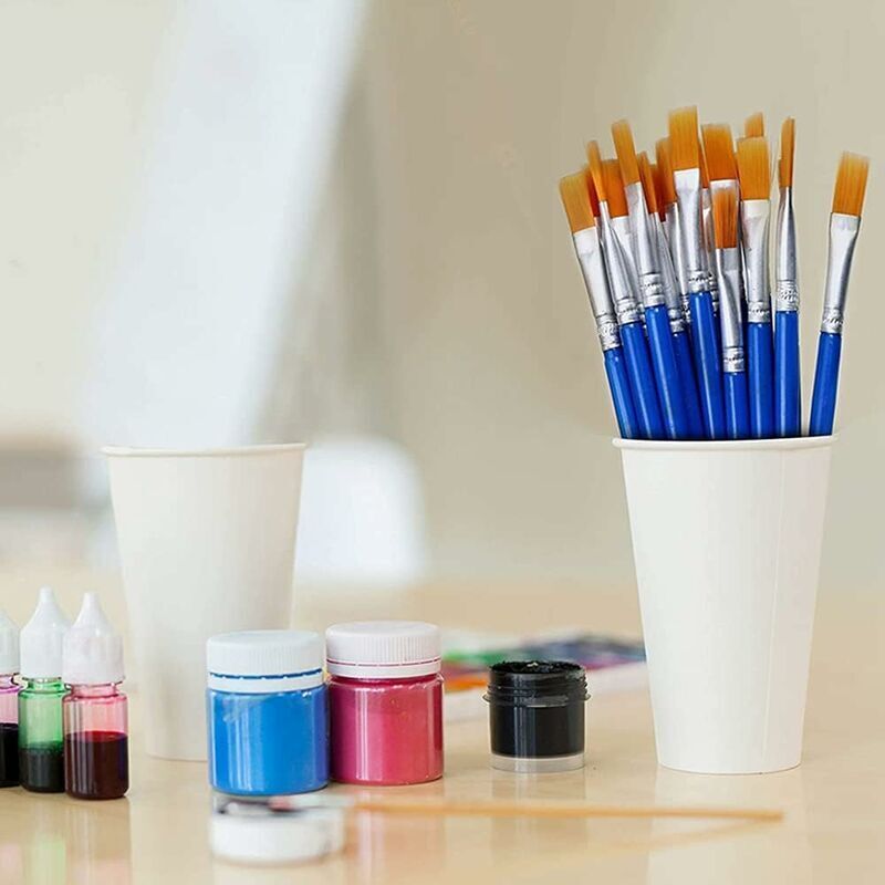 Pinceau Acrylique Aquarelle à Pointe Ronde Et Poin... - Grandado