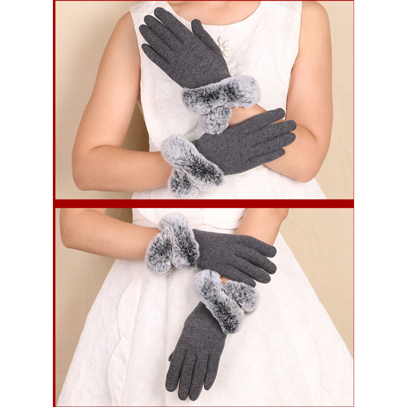 Gants D'hiver Femme Doublure Polaire écran Tactile - Poignets élastiques Antidérapants, Pour Extérieur/intérieur, 3 Couleurs - 9