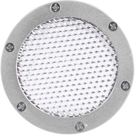 Ahlsen Évent de Grille de Conduit, Entrée D'entrée D'évent de Pare-chocs D'air de Course de Voiture Universelle, évent D'aération de Pare-chocs Universel pour Admission D'air Froid (Argent)
