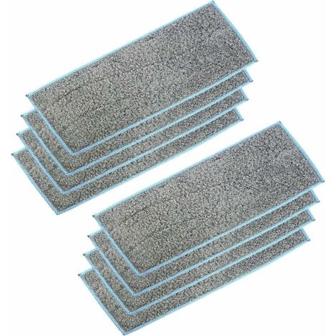 Ahlsen Pack De 8 Tampons De Vadrouille Humides Lavables Et Réutilisables Pour M6 Robot Mop 270106mm (1/5)
