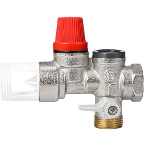 Ahlsen Groupe de sécurité Soupape de surpression unidirectionnelle pour chauffe-eau type 3/4 droit (1/4)