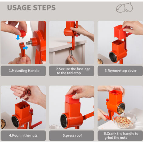 Moulin à Céréales MT 5 ED Hêtre Sans Matières Plastiques* ❤ Moulin à Céréales Sa