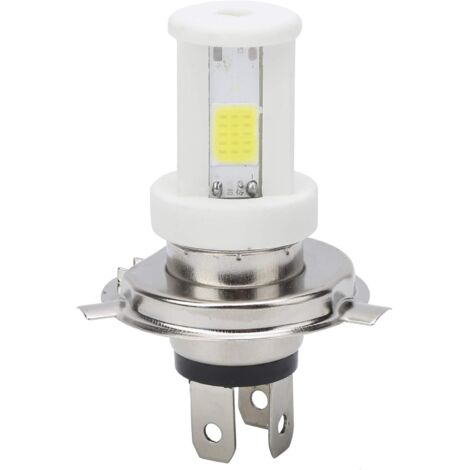 Ampoule de Phare LED, H4 LED Ampoule de Phare de Moto Faisceau Haut/Bas Lumière Blanche 1080LM 6500K Lampe Avant de Moto (1/5)