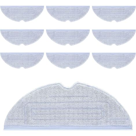 Ahlsen Serpillere Roborock S7, 10 Pièces Serpillère de Rechange pour Roborock S7/S7 Plus/S7 MaxV/ S7 MaxV Plus/ S7 MaxV Ultra /S7 Pro Ultra Aspirateur Lavable Microfibre Lingettes (1/5)