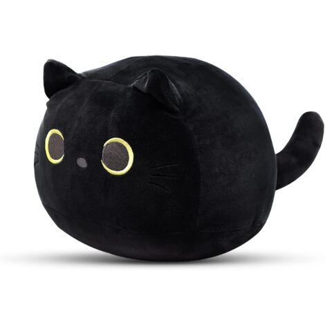 Ahlsen Oreiller de chat noir en peluche de 8 po pour chat noir (1/5)
