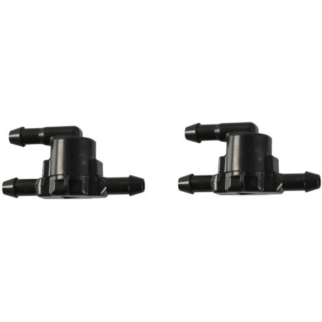 Ahlsen Lot de 2pcs Clapets Anti-Retour pour Tuyau de Pulvérisation de Pare-Brise, T Connecteur Pare-Brise Tuyau de Pulvérisation, 3 Voies Clapets Anti-Retour Compatible avec8532128020 (1/4)