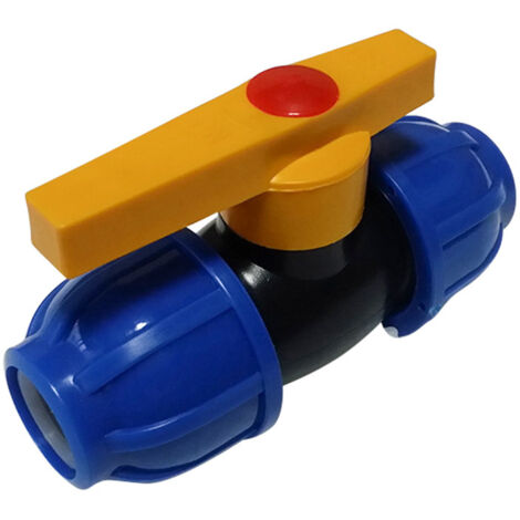 Ahlsen Connecteur de Tuyau PE de 63mm Robinet à Tournant Sphérique Connecteur de Tuyau d'eau Robinet de Robinetterie Accessoires de Tuyau (1/5)