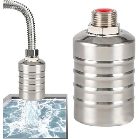 AHLSEN Vanne à Niveau d'eau - Valve Niveau d'eau Automatique vanne à Flotteur Aucune électricité requise, éviter Le colmatage, Filtre intégré pour réservoir Stockage (1/5)
