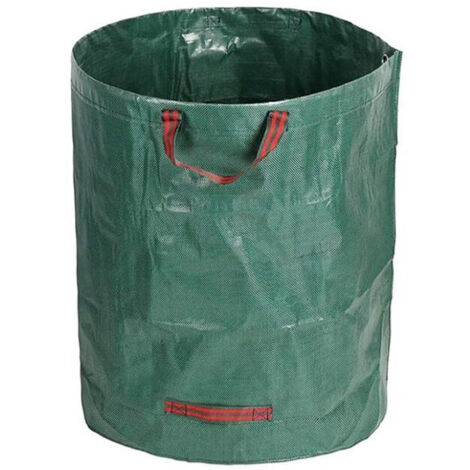 Ahlsen Sacs poubelles de jardin Sacs poubelles de jardin verts de 300 litres avec poignées Sacs poubelles de jardin pliables et réutilisables Ripstop