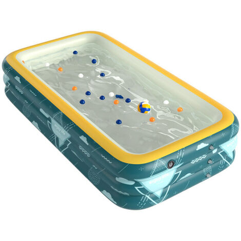 Ahlsen Piscine gonflable, Jardin piscine ,Piscine , Piscine Familiale Gonflable Automatique Sans Fil Piscine Pour Enfants, Double Baignoire Piscine Pour Enfants Adultes, Fête D'été Pour Jardin D'arriè