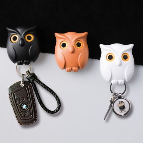 Porte-Clés Hibou Métal Avec Yeux Globuleux - Neuf Avec Étiquettes Marque Onwomania