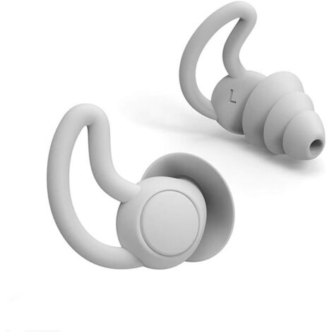 Ahlsen – Bouchons d'oreille réutilisables en silicone – Réduction sonore 40 dB – Confort optimal pour sommeil, étude, concerts – Lavables et écologiques