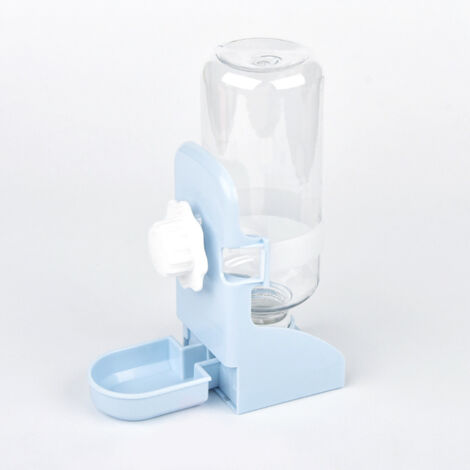 Ahlsen Distributeur d'eau automatique pour animaux de compagnie de 500 ml, [bas/suspendu à double usage] Bouteille à boire pour petit animal détachable et facile à nettoyer, pour hamster lapin chinchi (1/5)