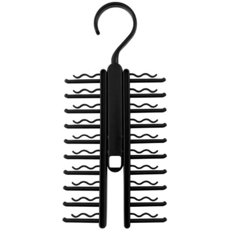 Ahlsen Porte-Cravates 1Pièces Cintres Porte-Cravates Cintre Rotatif à Cravate Porte-Cravate Réglables Cintre de Ceinture Cravate Rack Crochet Support de Cintre de Ceinture pour Cravates Foulards