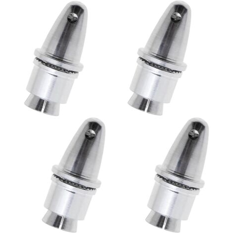 AHLSEN Lot de 4 adaptateurs d'hélice de 3,17 mm en Aluminium pour contrôleur de Vitesse de Moteur électrique, Accessoires pour Moteur électrique (Ouverture de 3,17 mm et axe de Sortie de 5 mm) (1/5)