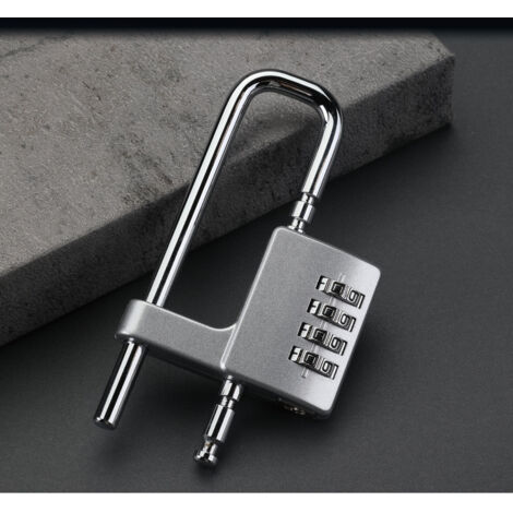 Ahlsen Cadenas à combinaison à 4 chiffres, Cadenas Anse Longue Serrure à combinaison avec Anse Réglable, Serrure d'armoire pour Ecole, Gymnase et Casier Sportif, Boîte à Outils, Clôtures