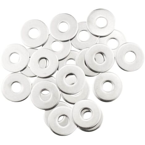 AHLSEN Rondelles métalliques M10, 20 rondelles en acier inoxydable, rondelles plates M10 x 30 mm, rondelles en acier inoxydable 304, rondelles penny pour vis et écrous