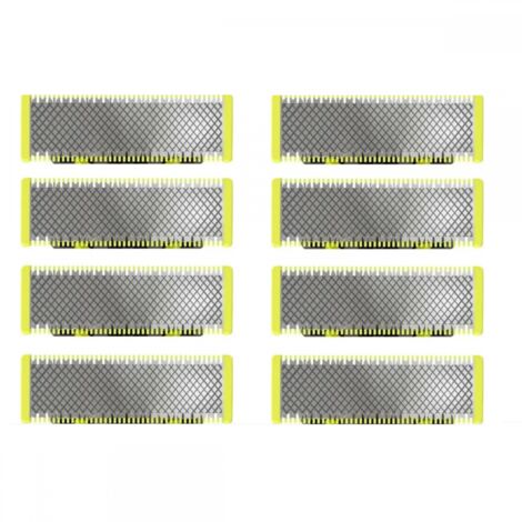 Applicable à OneBlade - Lames de rechange, pour rasoir/tondeuse électrique OneBlade, acier inoxydable robuste, taille, stylisation et rasage, lot de 8