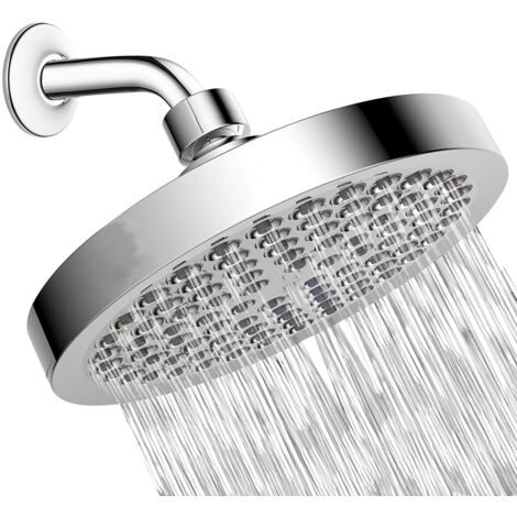 Ahlsen Pommeau Douche Fixes Remplacement Tete De Douche Avec Boule Pivotante 15 CM Chrome Ronde (1/5)