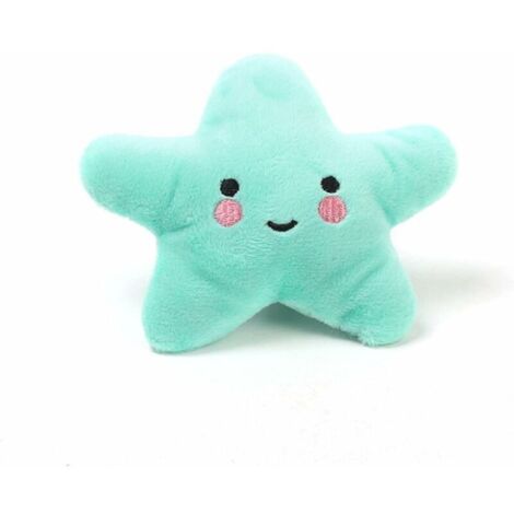 Ahlsen Forme D'Étoile De Mer Jouet Pour Chien Grinçant En Peluche Douce Son Jouet Pour Chien Fournitures Pour Animaux De Compagnie, Bleu (1/2)
