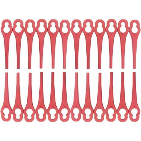 Ensemble de lames de rechange 100 pièces accessoires de coupe-herbe pour coupe-herbe sans fil Einhell,couteau en plastique pour coupe-herbe Einhell (1/5)