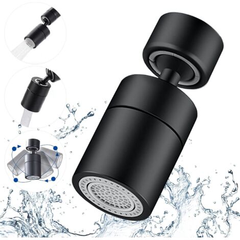 Ahlsen Aérateur de robinet, rotation à 360 degrés - Aérateur de filtre de robinet de cuisine réglable à 2 modes pour cuisine, salle de bain (1/5)