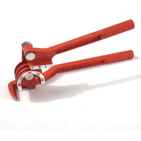 Ahlsen Cintreuse de tuyau, cintreuse de tuyau 3 en 1 6 mm/8 mm/10 mm Cintreuse de tuyau en cuivre Coupe-tuyau en cuivre 90° Cintreuse manuelle robuste pour tuyaux de gaz d'eau HVAC - Rouge.