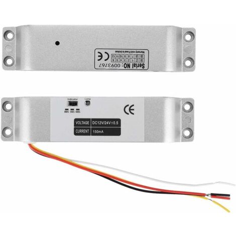 Ahlsen Serrure magnétique électrique 1000KG, serrure électrique de porte de baisse de contrôle d'accès d'entrée de porte à induction DC12V pour système de sécurité avec retard de temps (1/5)