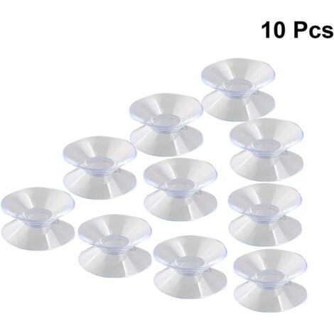 Ahlsen Lot de 100 Feuilles Double Ventouse unilatérale – Sucker Pads pour Verre, Plastique – 30 mm de Largeur (1/5)
