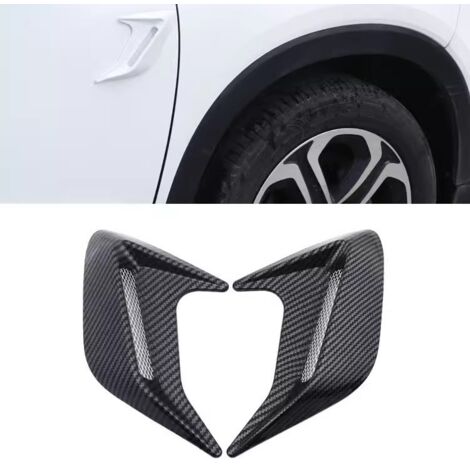 Ahlsen Grille de Prise d'air de Voiture 1 Paire Voiture Modified Shark Gill Simulation Air Outlet Côté Ventilateur Hotte Air Entrée Flux