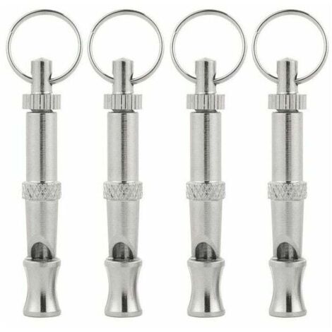 Ahlsen Sifflet à ultrasons pour chien 4 pièces, sifflet à haute fréquence pour chien, sifflet à ultrasons réglable pour dresser, aboyer, s'asseoir et rappeler des chiens (1/5)