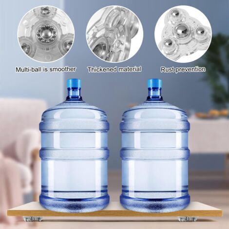 Lot De 8 Roulettes Pivotantes 360° Pour Meubles – Transparentes – Billes En Acier – Uxcell