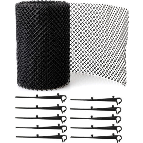 Grille de protection de gouttière 80018CM avec 15 clips (1/5)