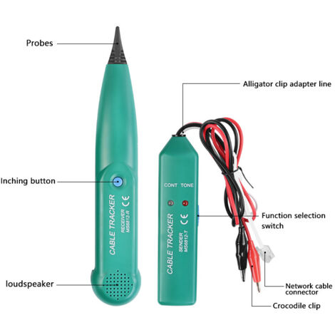Ahlsen Testeur de fil multifonctionnel, détecteur de câble,MS6812 detecteur cable robot tondeuse,Testeur de ligne de câble réseau de câble réseau LAN,détecteur coupure fil robot tondeuse (1/4)