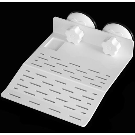 Ahlsen Plate-forme Flottante Île Flottante pour Tortue Reptile avec Ventouses, Aquarium Tank Decor Habitat Ornement pour TortuesTortue, (Blanc)