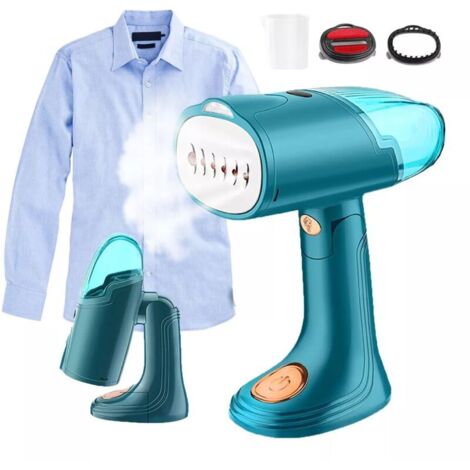 Ahlsen Défroisseur Vapeur ,Fer à Repasser Portable ,130ML,1500W, 10S Réchauffage Rapide, Clothes Steamer Handheld pour maison et voyage -Vert (1/5)