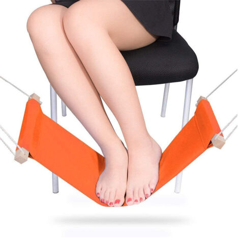 Ahlsen Hamac Repose pieds, Hamac pour pied au Bureau, Hamac pour étirer les jambes sous le bureau, pour se détendre dans l'entreprise ou au bureau à domicile