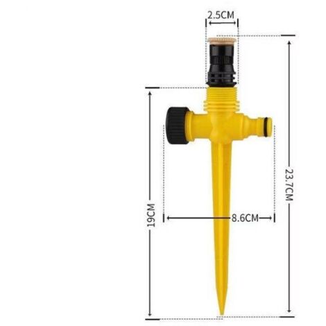 4 Arroseurs De Jardin Rotatifs 360° – Arrosage Automatique Ultra-Efficace Pour Pelouse, Fleurs Et Légumes – Couverture Jusqu'à 12 M !