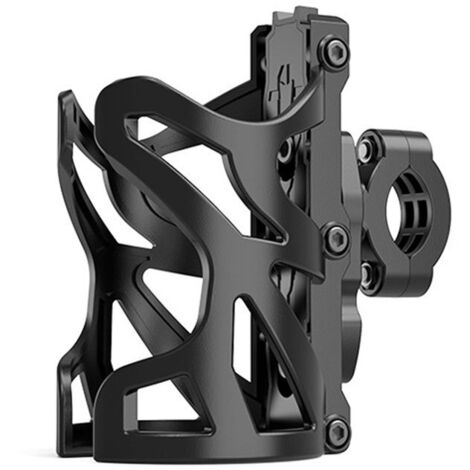 Ahlsen 2pcs Porte-gobelet de moto, porte-gobelet 18 à 30 cm vélo porte-bouteille d'eau guidon taille universelle pour vélo poussette cyclomoteur scooter ,noir