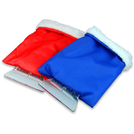Ahlsen Lot de 2 Grattoirs à Glace pour Pare-Brise de Voiture Grattoir à Glace pour Pare-Brise Winter Care avec Prise Souple sans Rayures Poignée en Mousse Confortable Antidérapante (1/5)