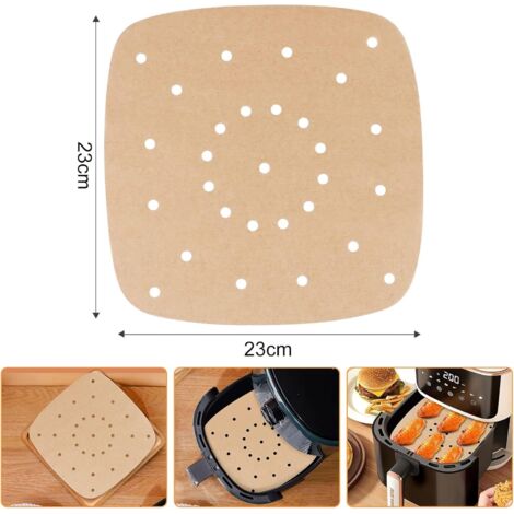 Lot de 50 doublures en papier sulfurisé jetables non blanchi de 15,2 cm Lot de 50 doublures en papier sulfurisé jetables non blanchi de 15,2 cm