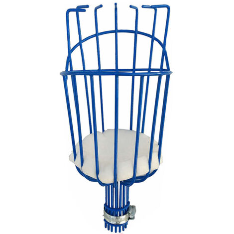 Ahlsen Panier de cueillette de fruits à visser, perche filetée US standard (ACME de 3/4 de pouce), panier de tête de cueillette de fruits, outil de récolte de fruits, pomme, cueilleur de mangue, etc. (1/4)