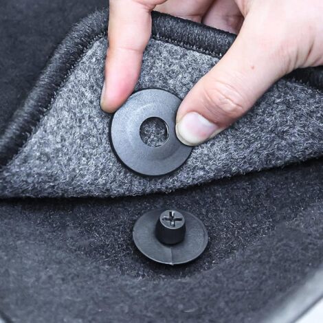 12 Clips Supports Pour Tapis De Sol De Voiture - Universels, Antidérapants, Diamètre 36 Mm