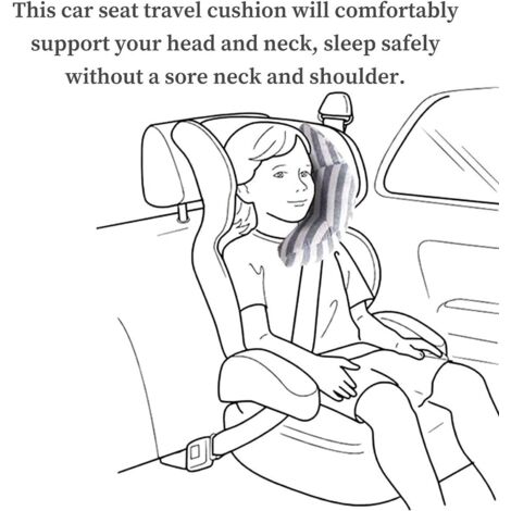 JYNVO Protege Ceinture Voiture Enfant, Protection Ceinture De Sécurité Enfant, Coussin Ceinture De Sécurité Coussinets D'Epaule, Pour Garçons Et Filles (Panda