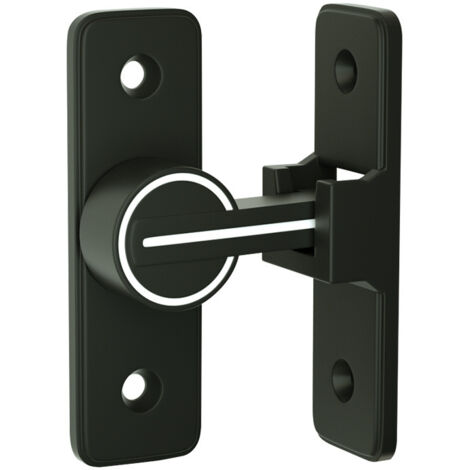 Ahlsen Verrou Serrure de Fermeture Porte Interieure Coulissante de Lumineux, 90° Loquet de Crochet a Porte Bascule, Boulon de Verrouillage de Boucle Moraillon Antivol, pour Porte, Fenêtre (90 Degrés)