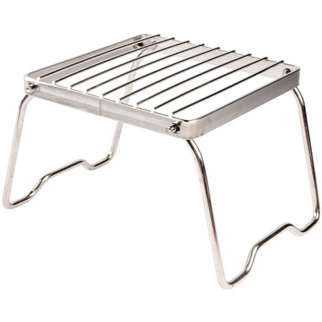 Grille De Barbecue Pliable Pour Camping - Au-dessus Du Feu De Camp - Acier (55x30cm)