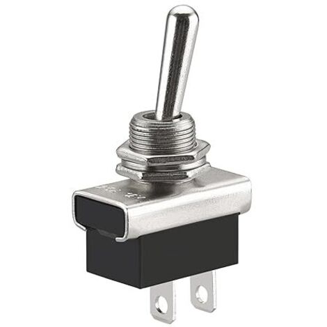 Ahlsen Metal Interrupteur À Bascule Flip, KN3D-101,12V 25A, On/Off, 2 Position 2 Broches, Pour Voiture Dash Light