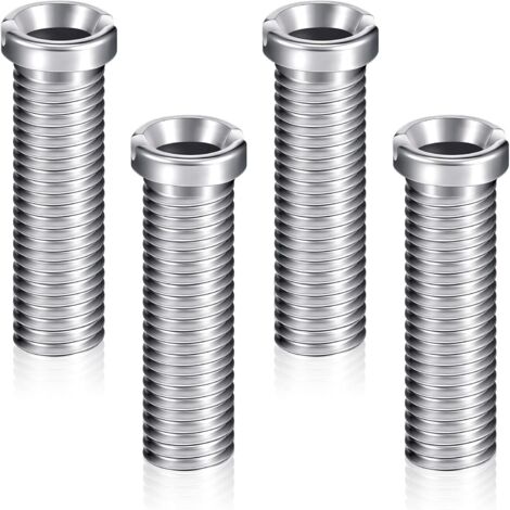 Ahlsen 4 Vis de Panier d'Évier 45 mm Vis de Bonde en Acier Inoxydable Accessoires de Fixation Vis de Boulon d'Évier Vis de Bouchon de Crépine de Panier d'Évier pour Cuisine Lavabo